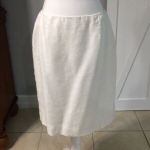 Lauren Ralph Lauren White linen skirt